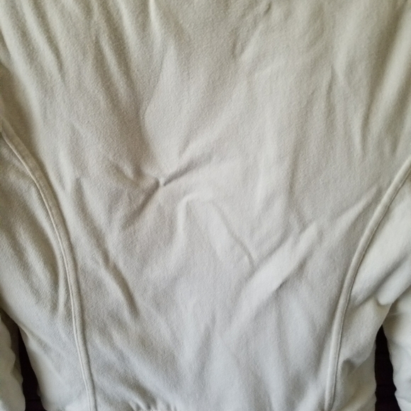 Fox M/L faux fur lined off white jacket - Picture 7 of 8